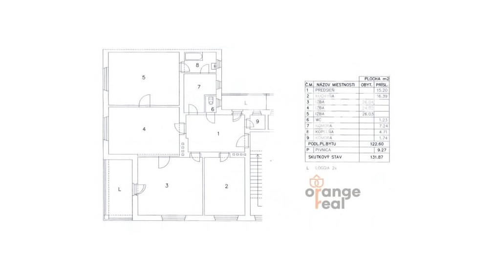 Priestranný tehlový staromestský byt na Czambelovej ulici so zimnou záhradou, 123 m2