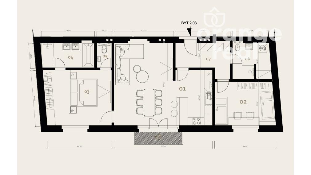 Priestranný 3-izbový byt v historickej budove s balkónom na Moyzesovej ulici