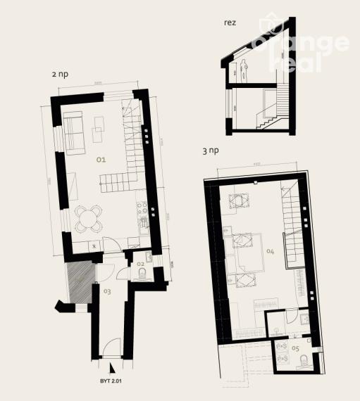2-izbový mezonetový byt s balkónom v historickej budove na Moyzesovej ulici