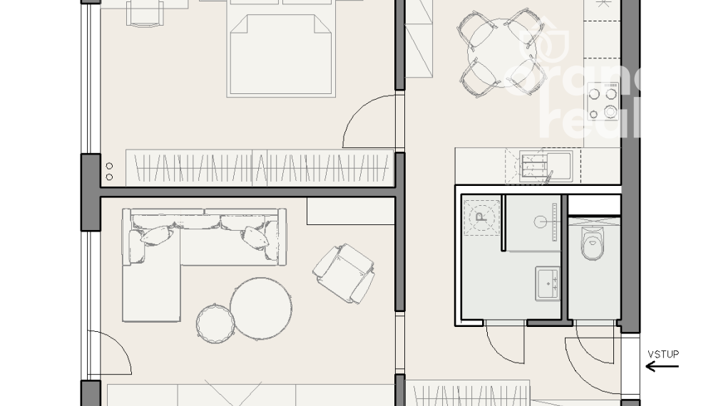 Bezbariérový 2-izbový byt s loggiou, 58 m2, Zupkova ulica, Furča, nová rekonštrukcia