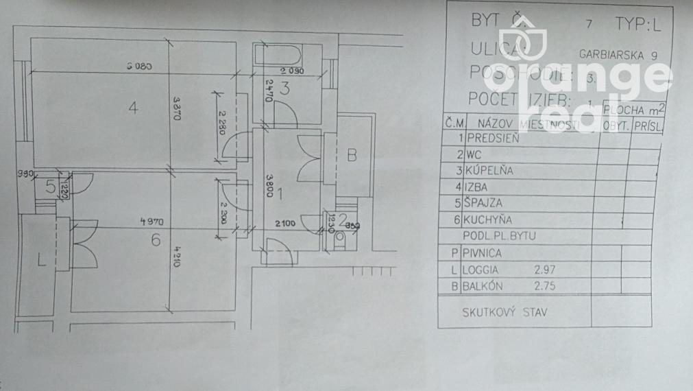 Staromestský 2-izbový byt s 2 balkónmi po rekonštrukcii na Garbiarskej ulici