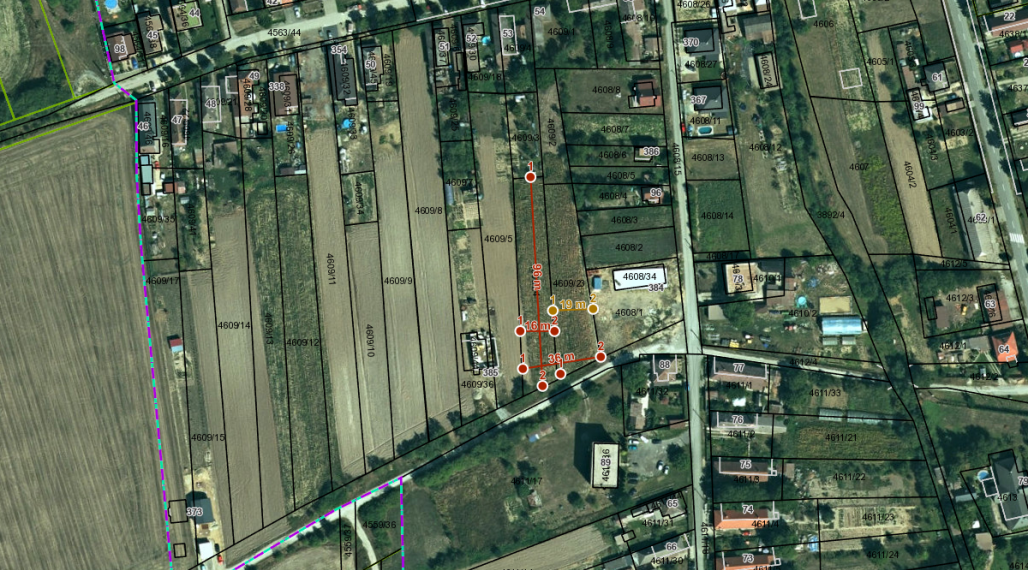 Stavebný pozemok Gomboš 1501 m2 (3104 m2)