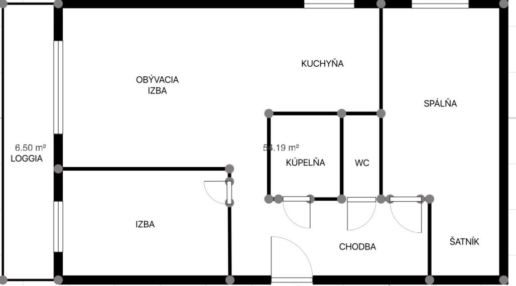 3-izbový byt s loggiou na Považskej ulici po novej kompletnej rekonštrukcii